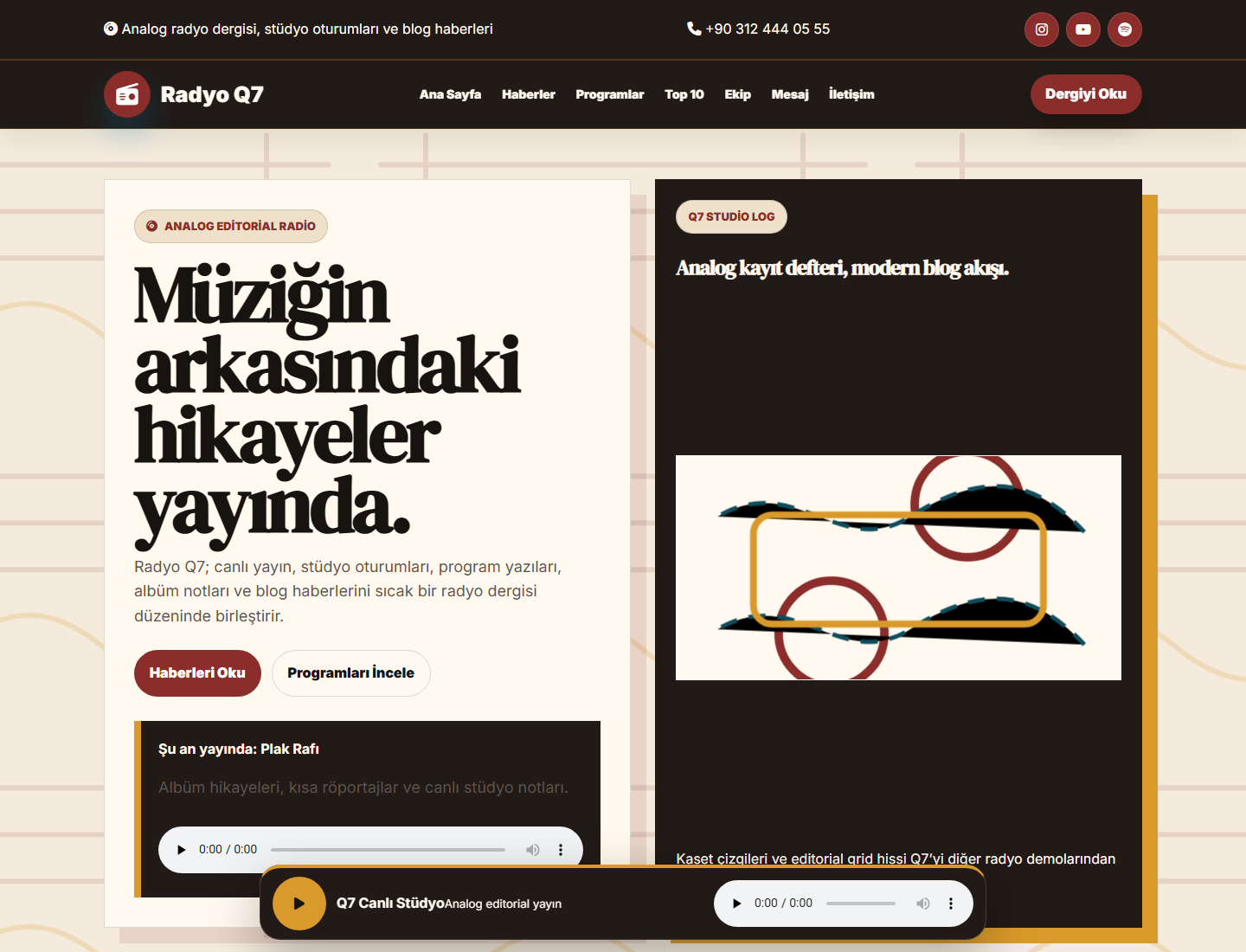 Radyo Q7 WordPress Teması